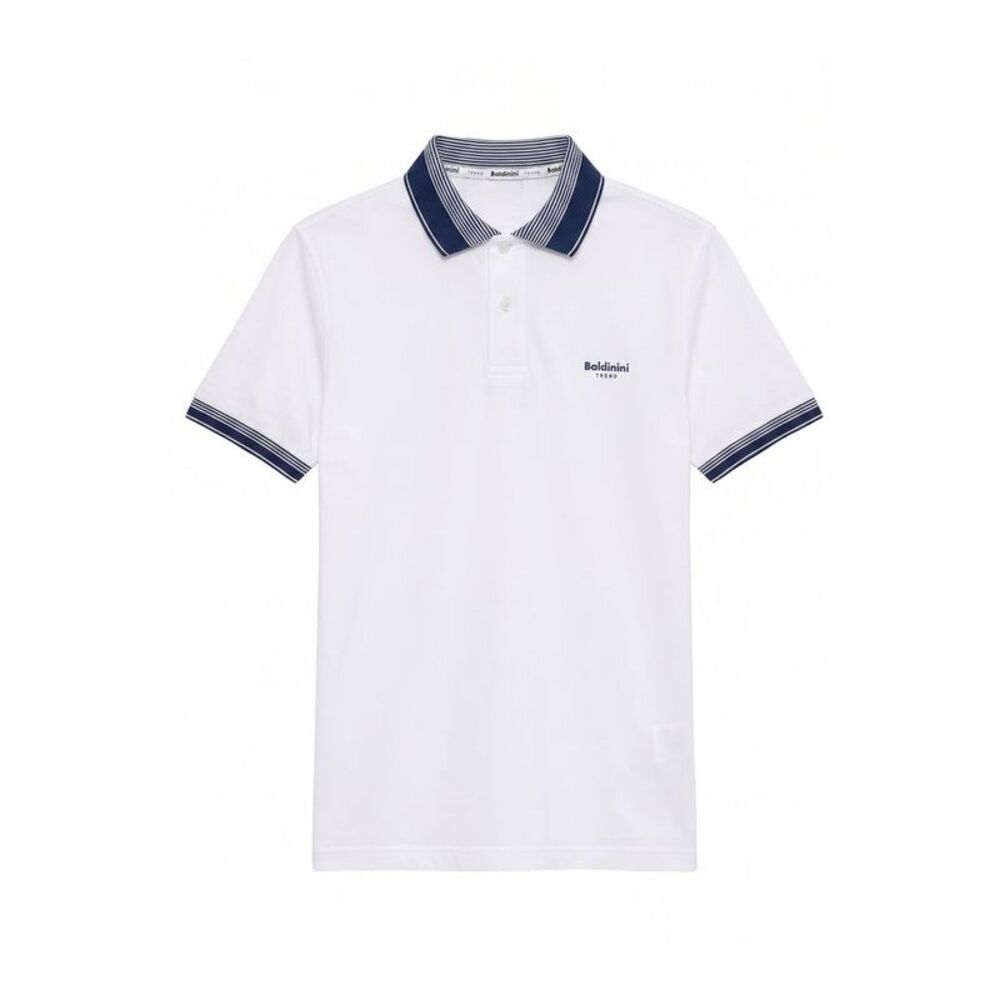 Baldinini Trend White Cotton Men Men's Polo-Shirt